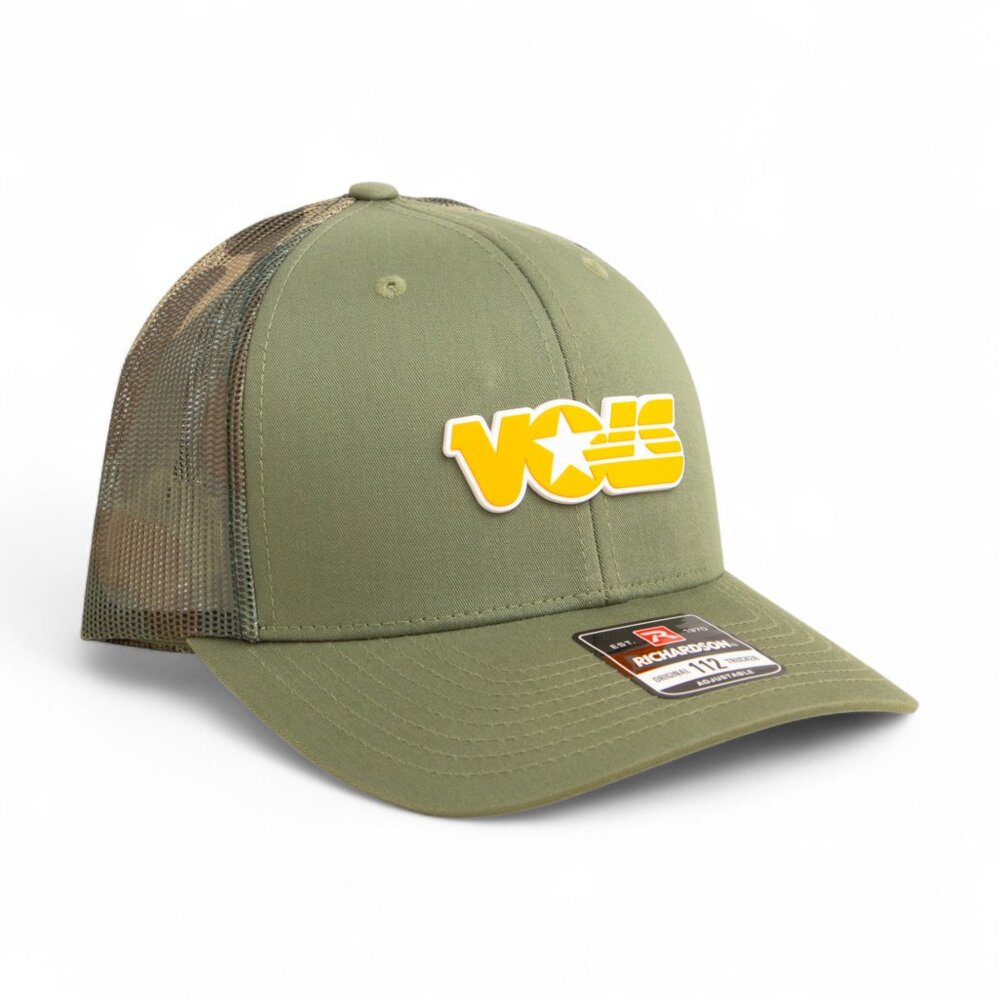 Tennessee Volunteers Retro VOLS Star Orange 3D Snapback Trucker Hat- Loden/ Camo - Picture 2 of 3